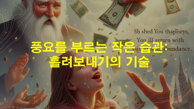 풍요를 부르는 작은 습관: 흘려보내기의 기술