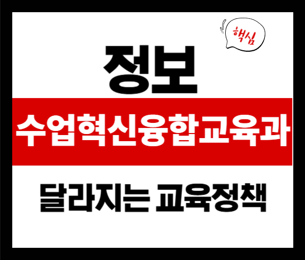 수업혁신융합교육과 출범! 초&middot;중등 수업과 평가가 달라진다,