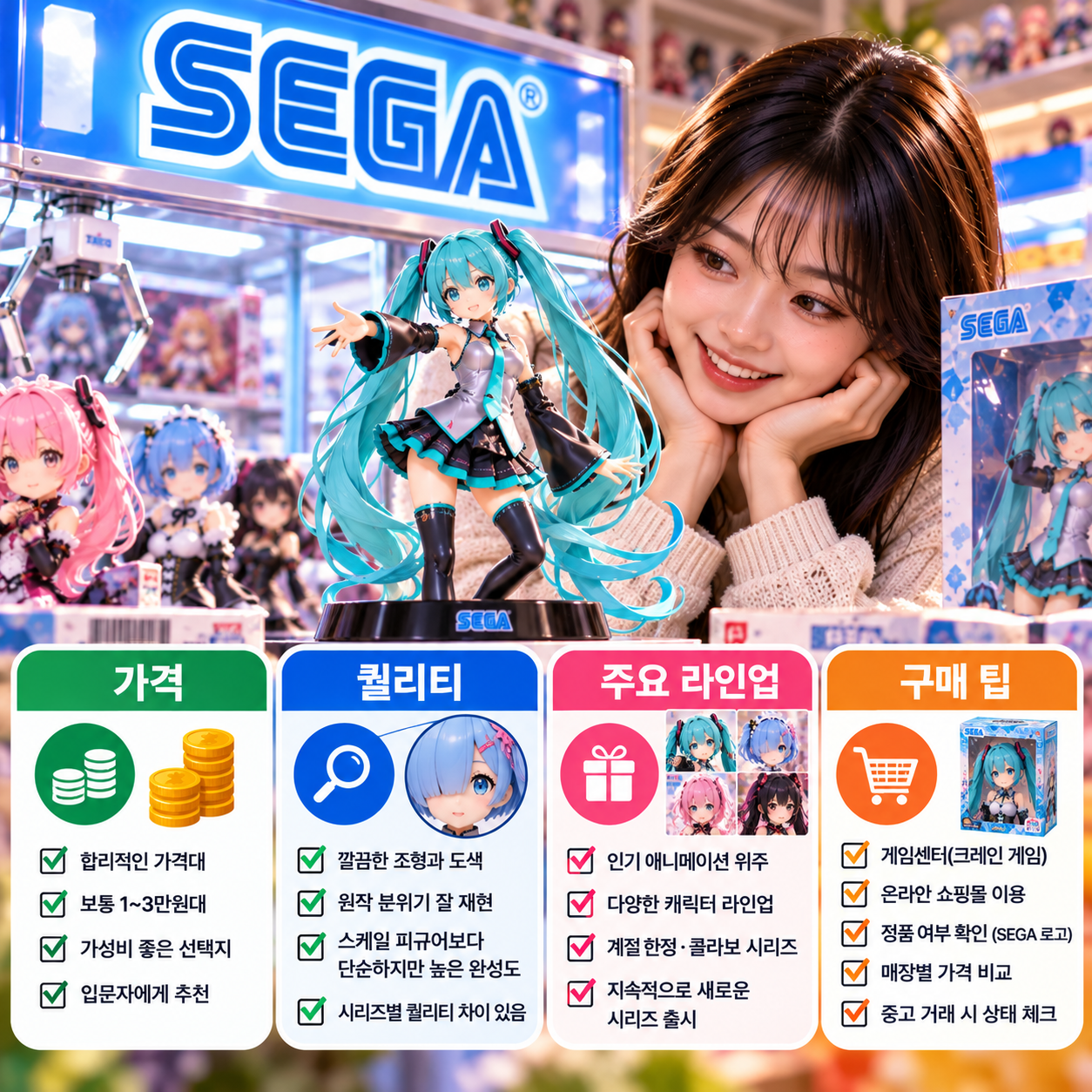세가 프라이즈 피규어 특징 알아보기