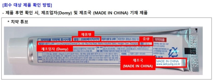 2080치약 리콜 회수제품 리콜 환불방법 (+2080치약 리콜 완벽가이드)