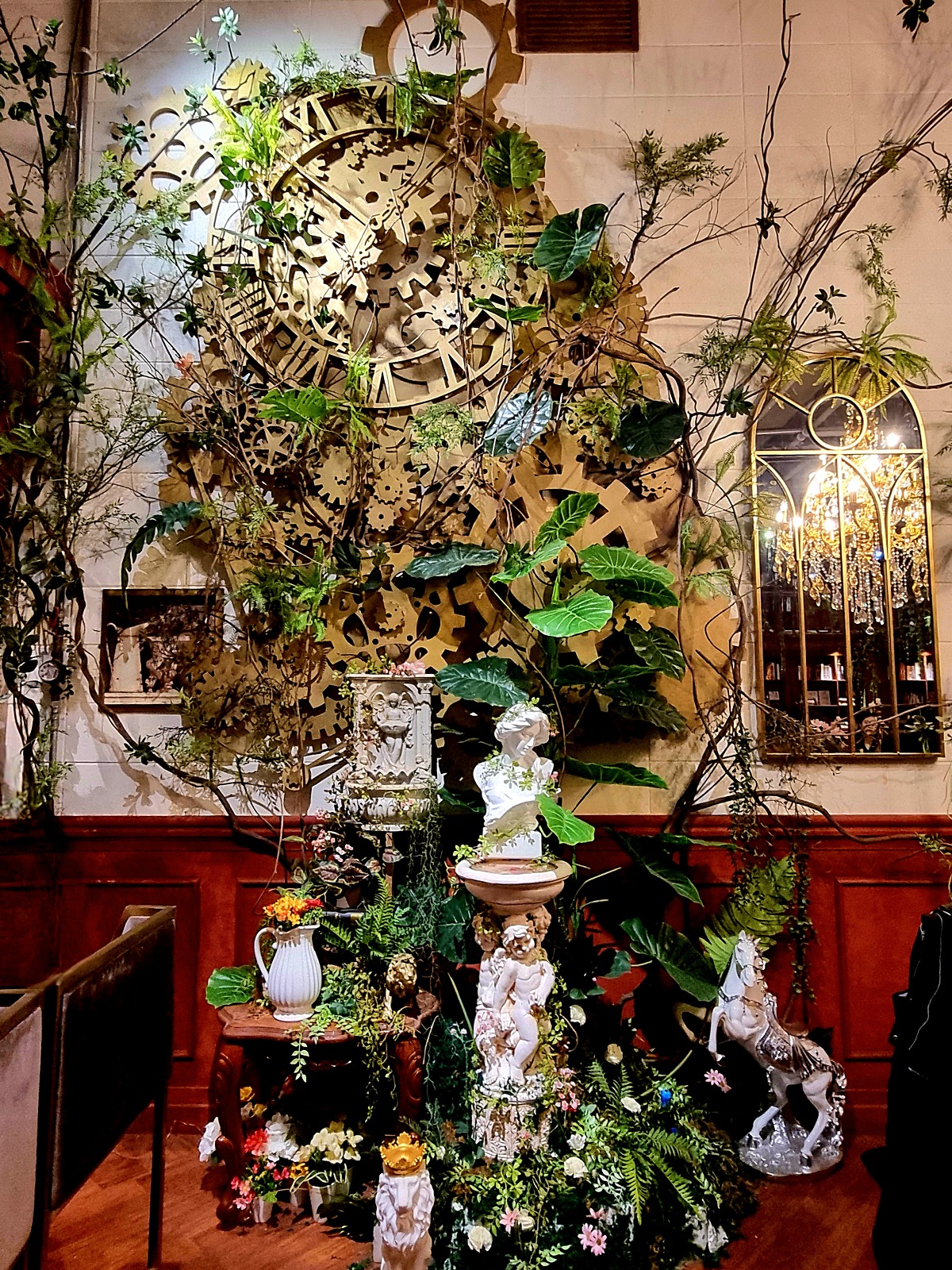 당산 맨홀커피 본점: 영국 가정 모티브, 아늑한 서울 크리스마스 트리 카페