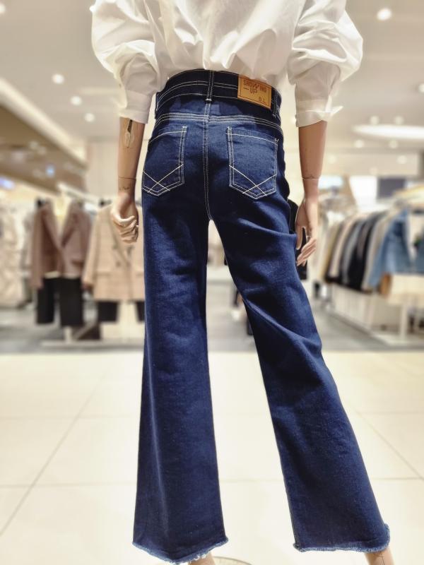 에고이스트 포켓 장식 하이웨스트 데님팬츠 en2odp52di