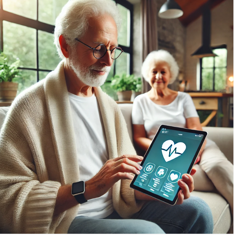 시니어 세대를 위한 디지털 케어 관련 사진