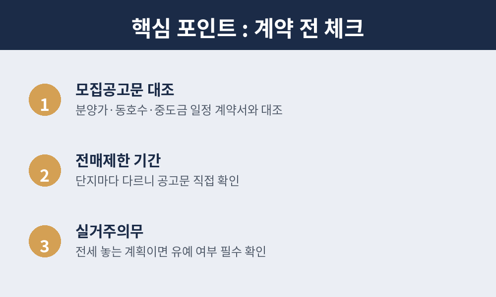 계약 전 체크