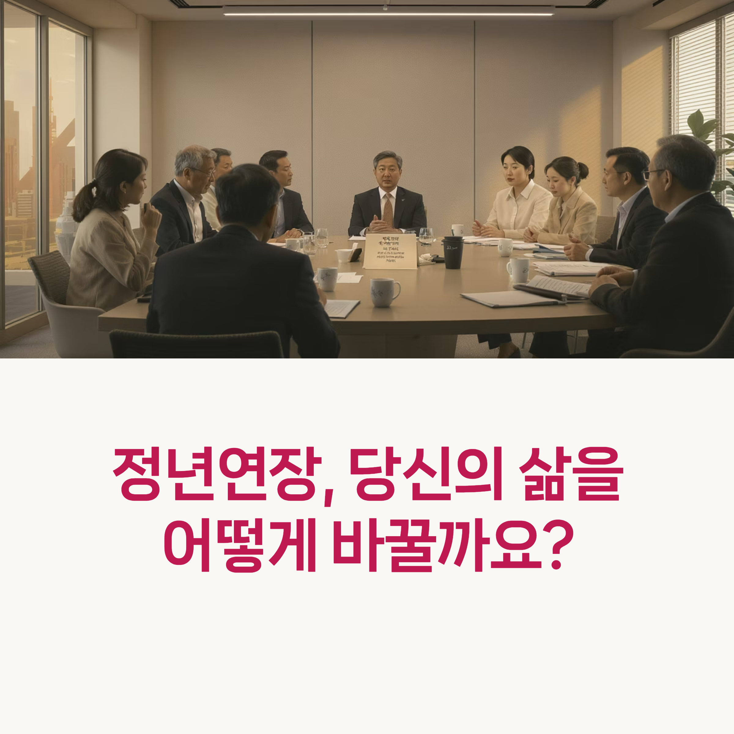 정년연장 65세 시대, 고용시장과 개인 삶의 변화