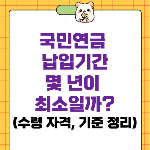 국민연금 납입기간