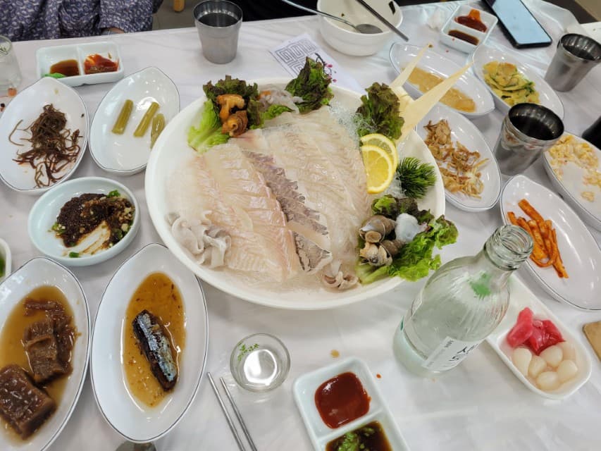 고성 가진항 영순네횟집 음식