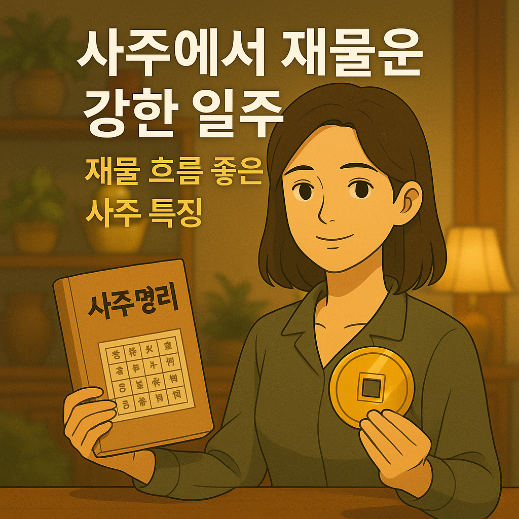 사주에서 재물운 강한 일주 정리｜재물 흐름 좋은 사주 특징
