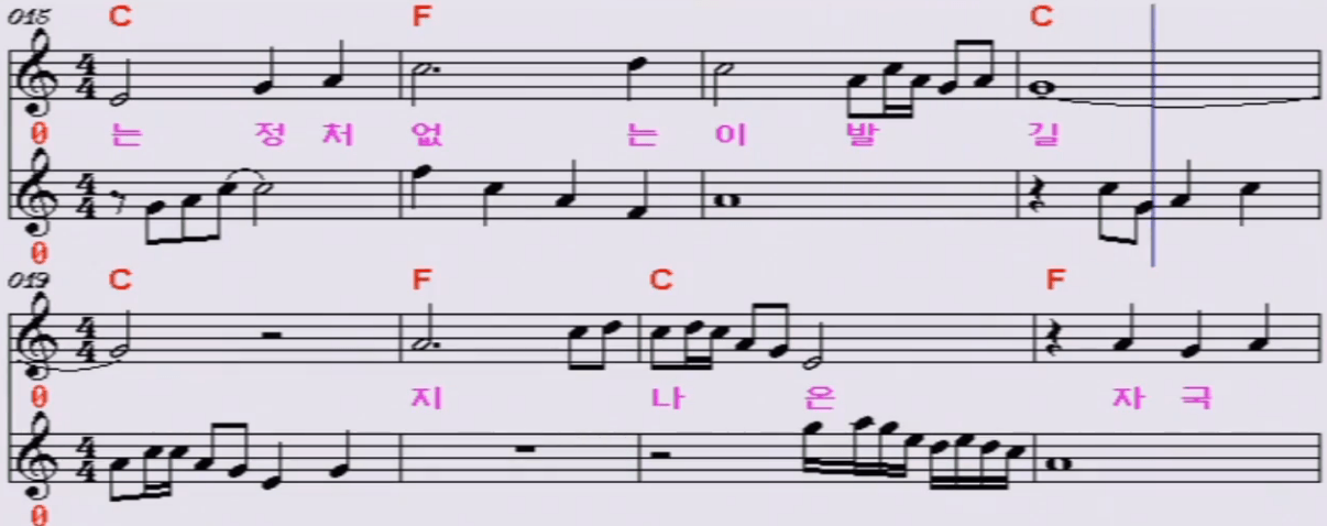 백년설 - 나그네 설움 악보