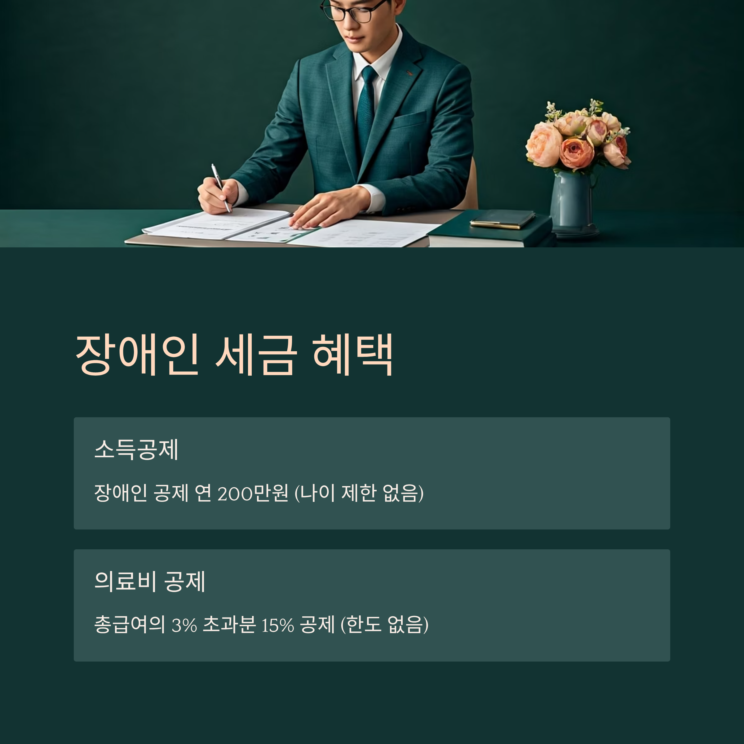 장애인 세금 및 공제 혜택