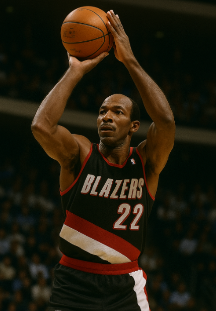 클라이드 드렉슬러의 슈팅 장면