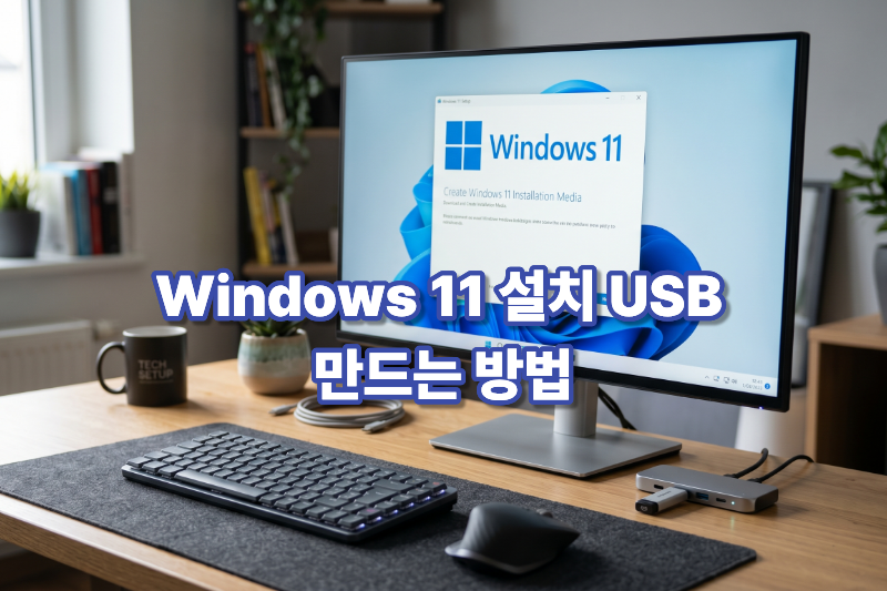 윈도우11 설치 USB 만들기 대표 이미지