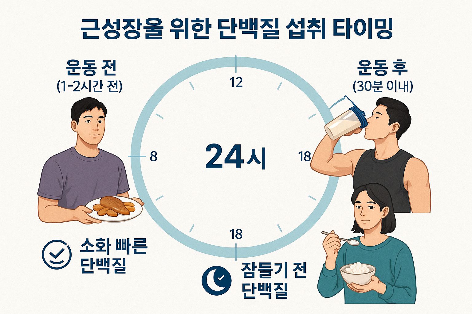 단백질 섭취 타이밍 전략