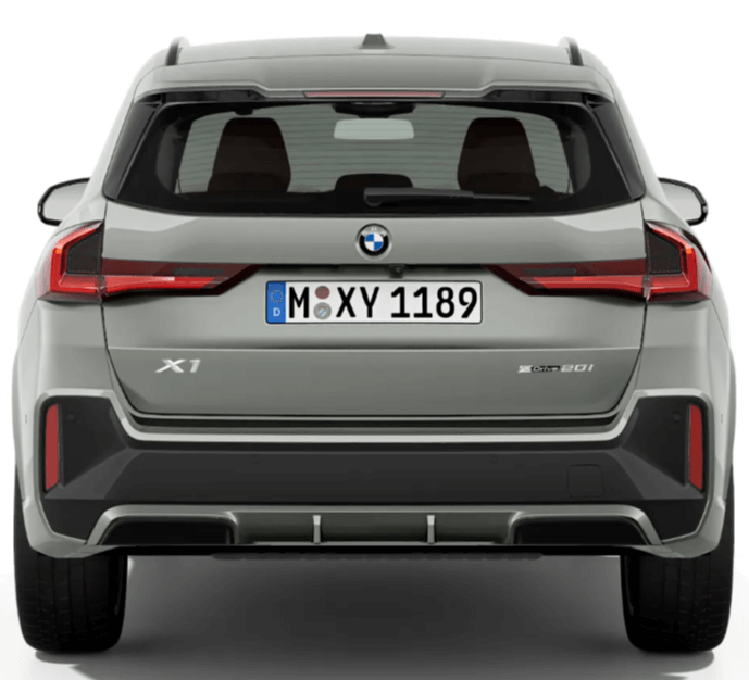 bmwx1-실버색상-후면