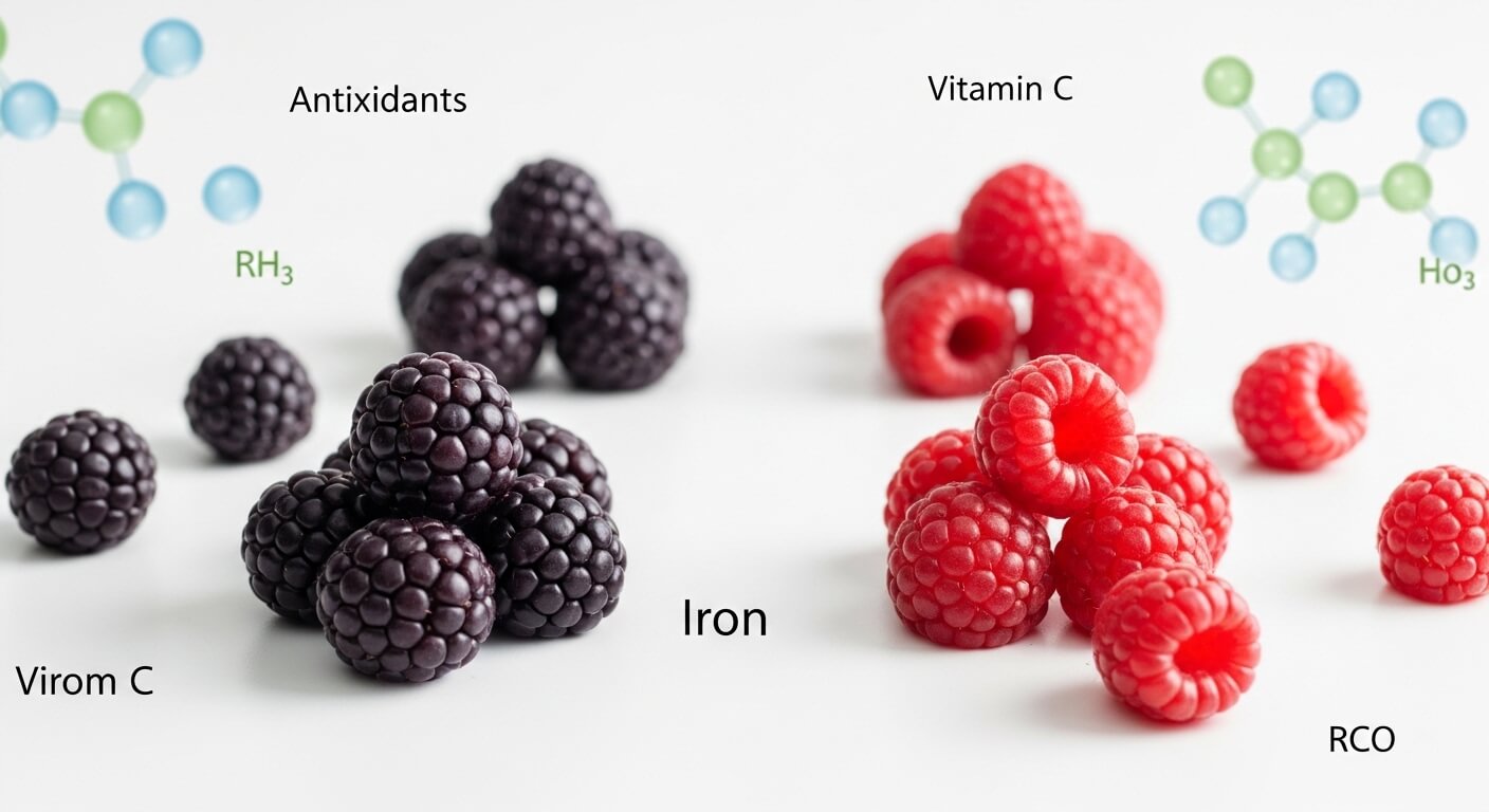 산딸기 복분자 성분 (안토시아닌, 비타민C, 철분)