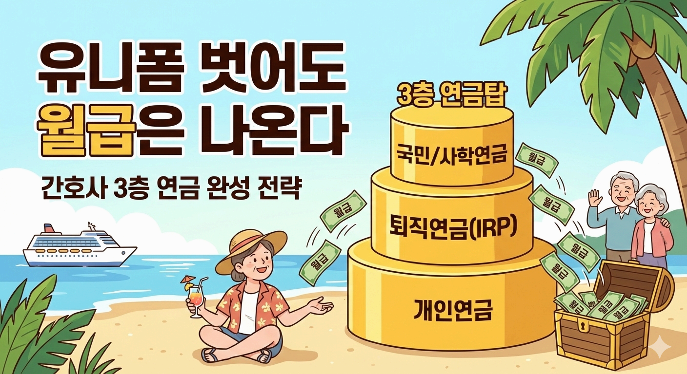 [너스앤 머니 20] 유니폼 벗어도 월급은 나온다: 간호사 연금 3층 탑 쌓기