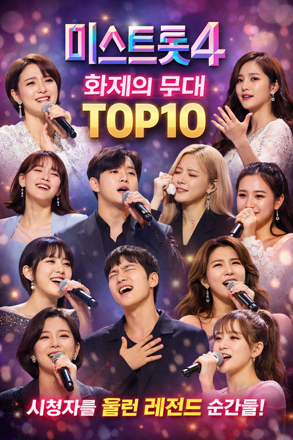 미스트롯4 레전드 무대 TOP10 (AI 제작)