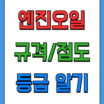 자동차 엔진오일 점도와 규격 인증, API와 ACEA 등급