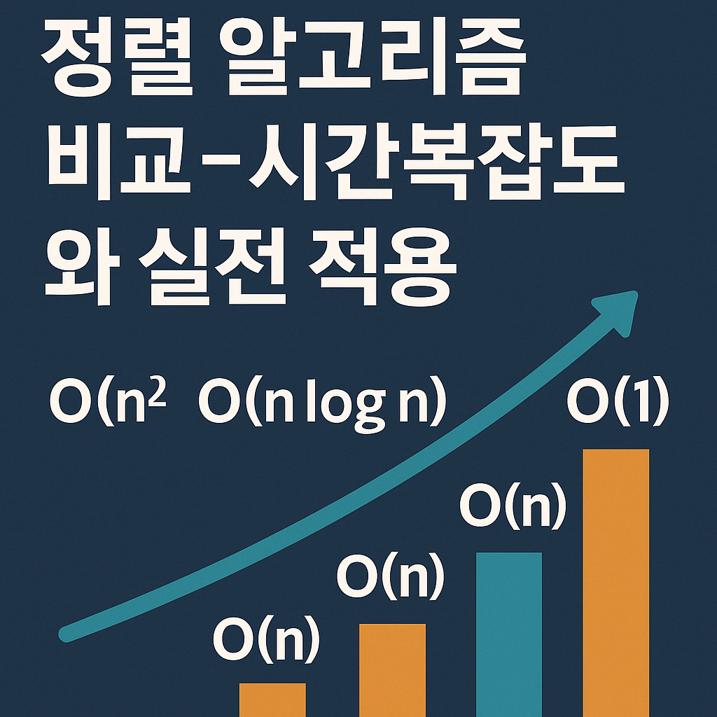 정렬 알고리즘 비교: 시간복잡도와 실전 적용 썸네일 이미지
