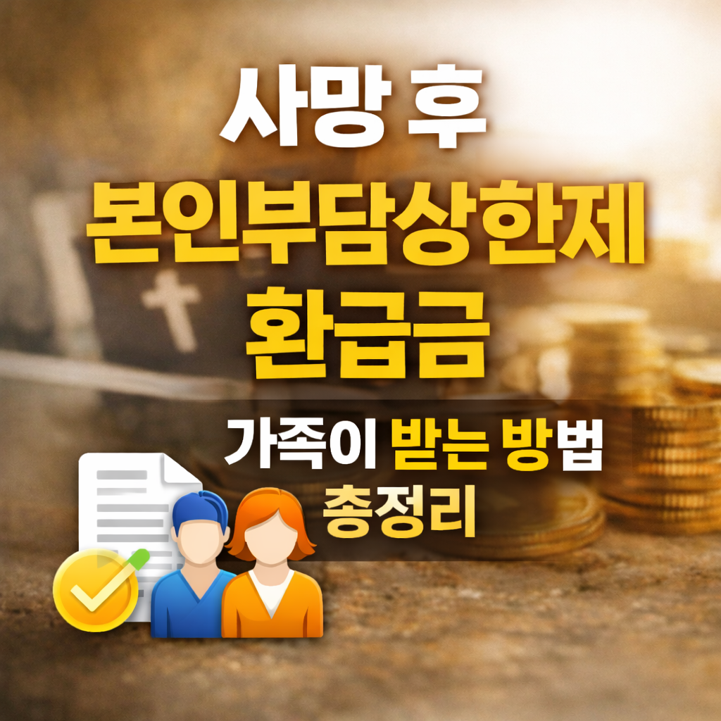 사망 후 본인부담상한제 환급금 가족이 받는 방법 총정리 이미지, 병원비 환급금 유족 수령 절차 안내 thumbnail