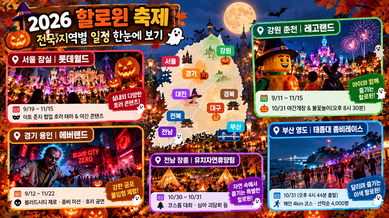 2026할로윈 전국 지역별 축제