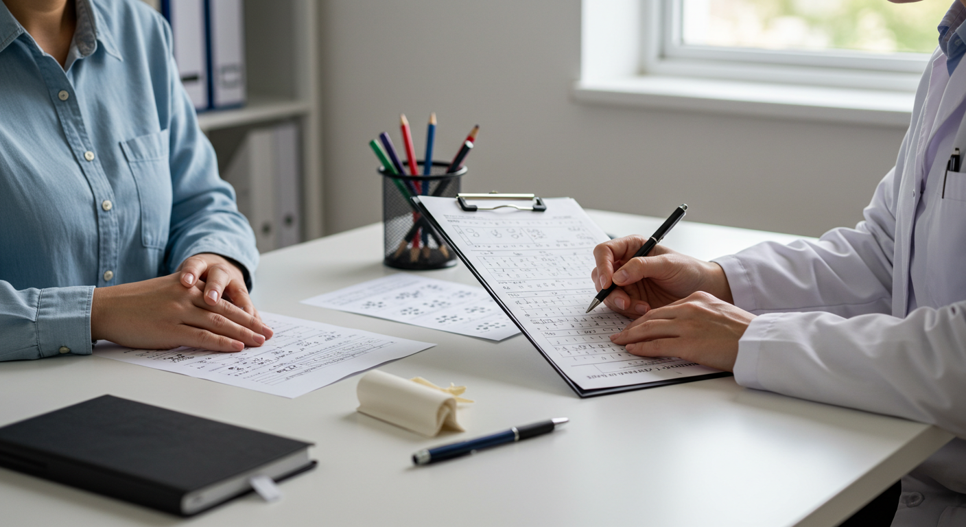 신경심리검사 진행 모습