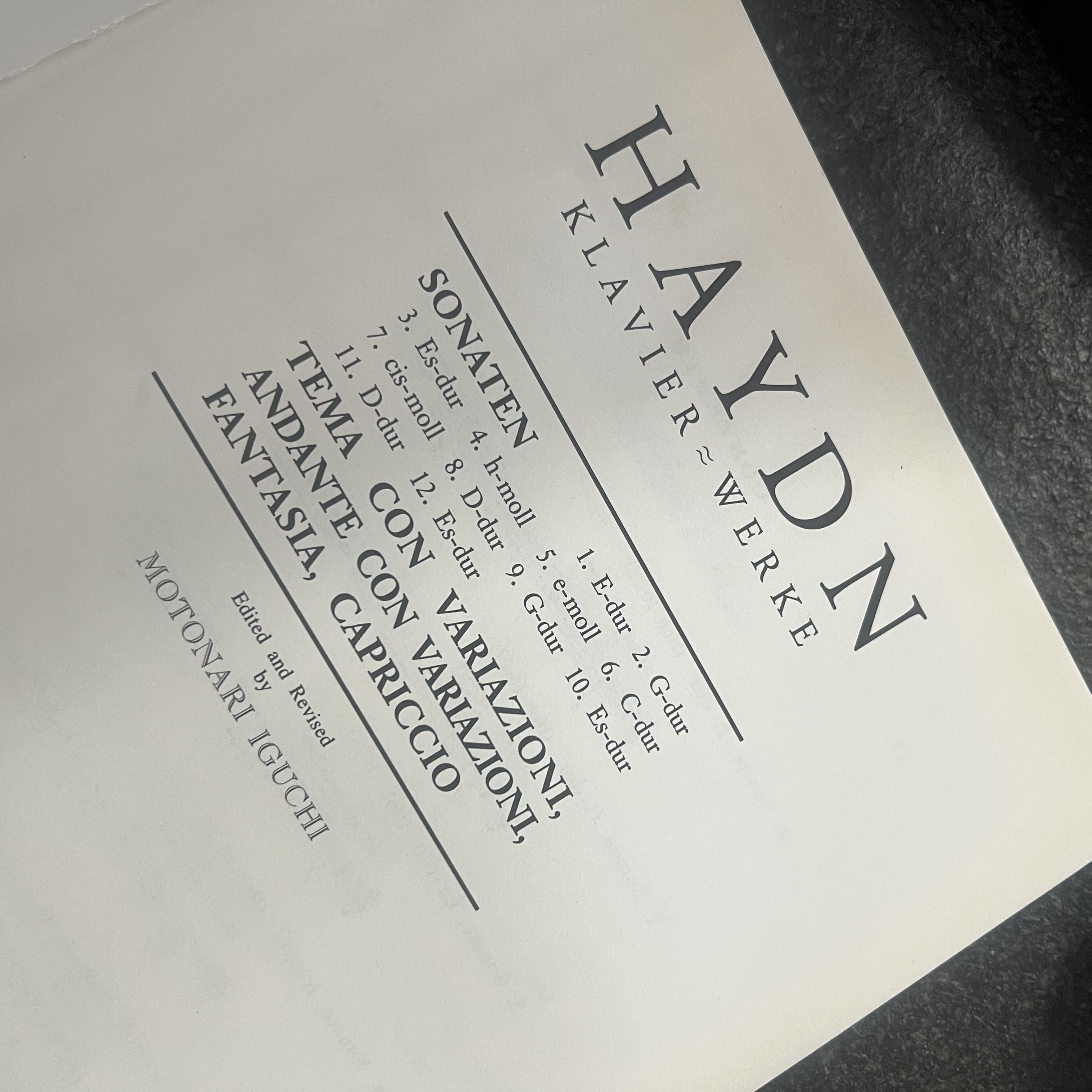 하이든 에디션 악보