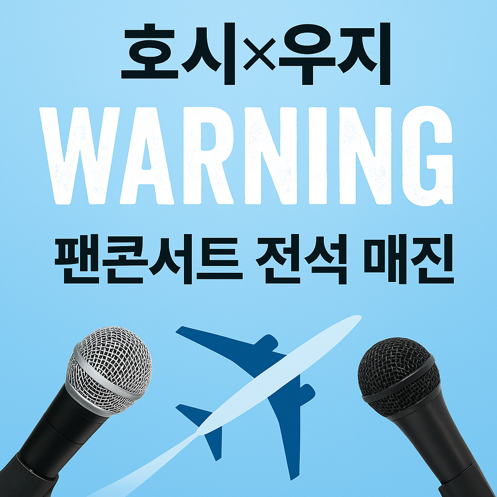 호시×우지 'WARNING' 팬콘서트 전석 매진