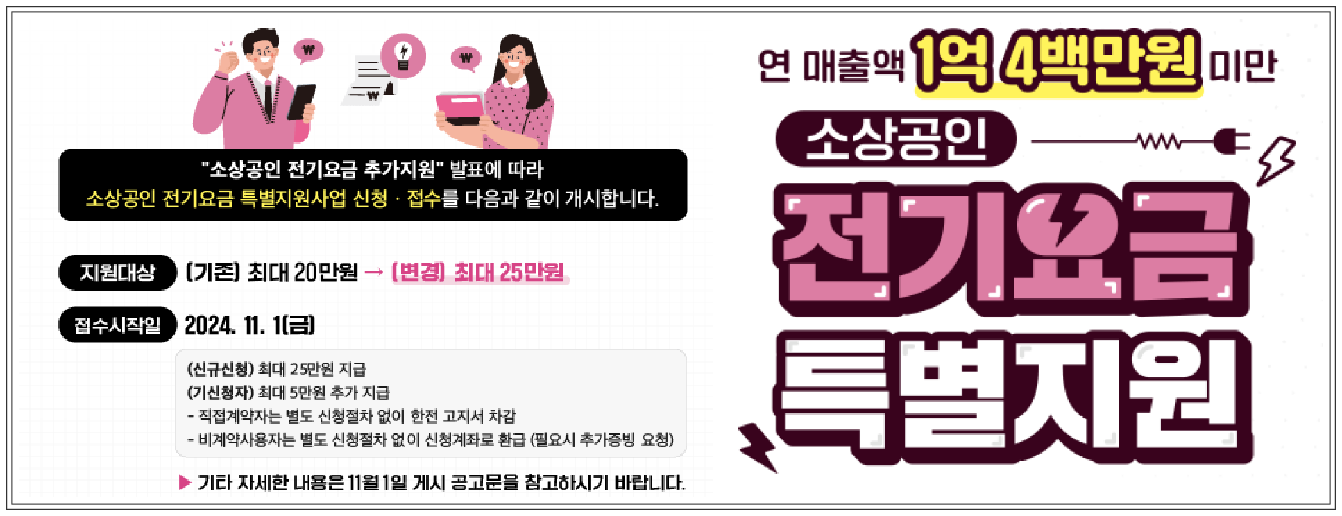 2025 소상공인 전기요금 특별지원