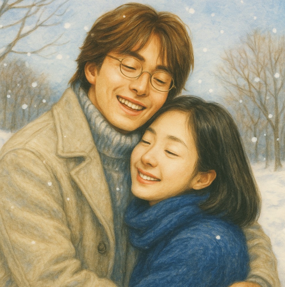 한국드라마 겨울연가 일러스트