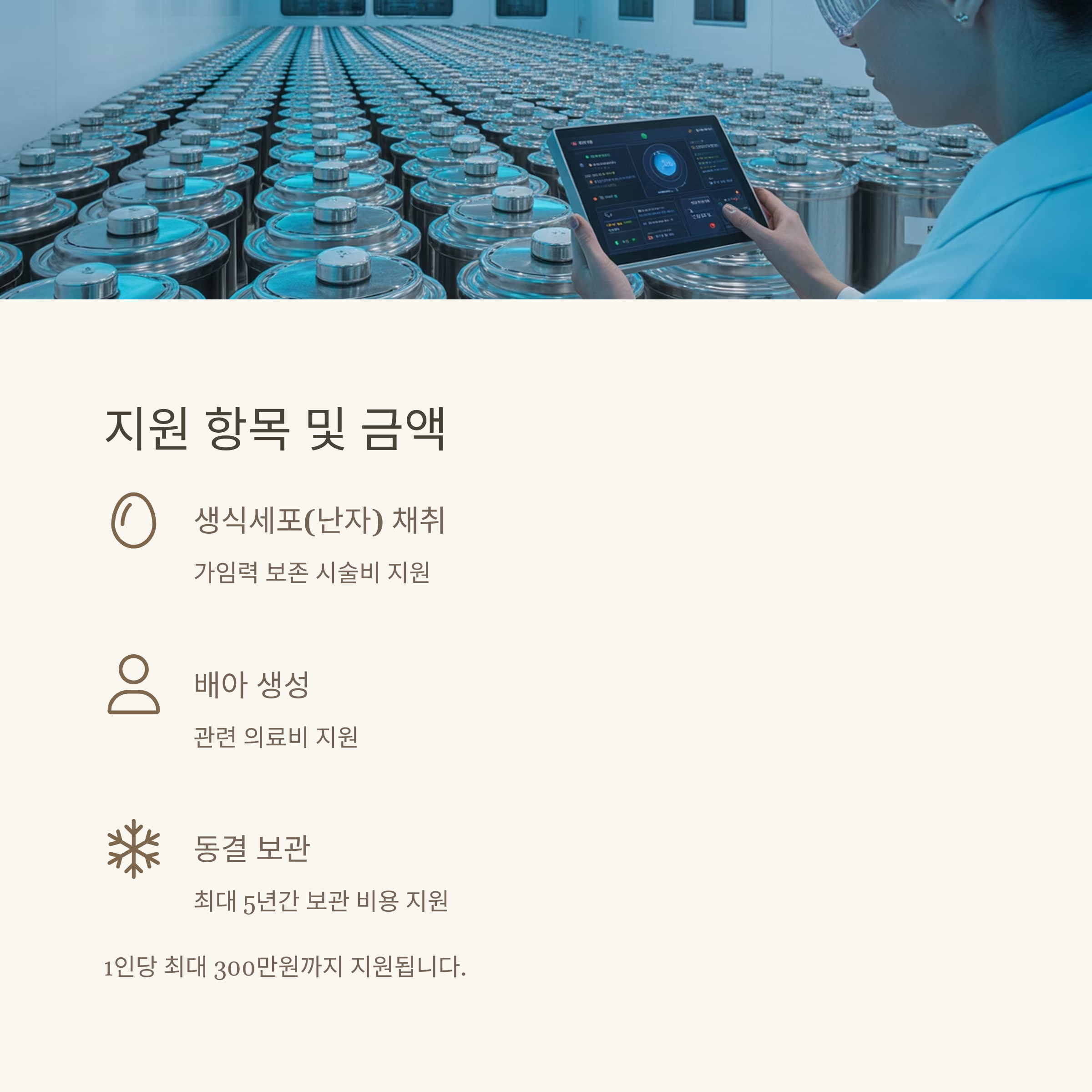가임력 보존 의료비 300만원 지원
