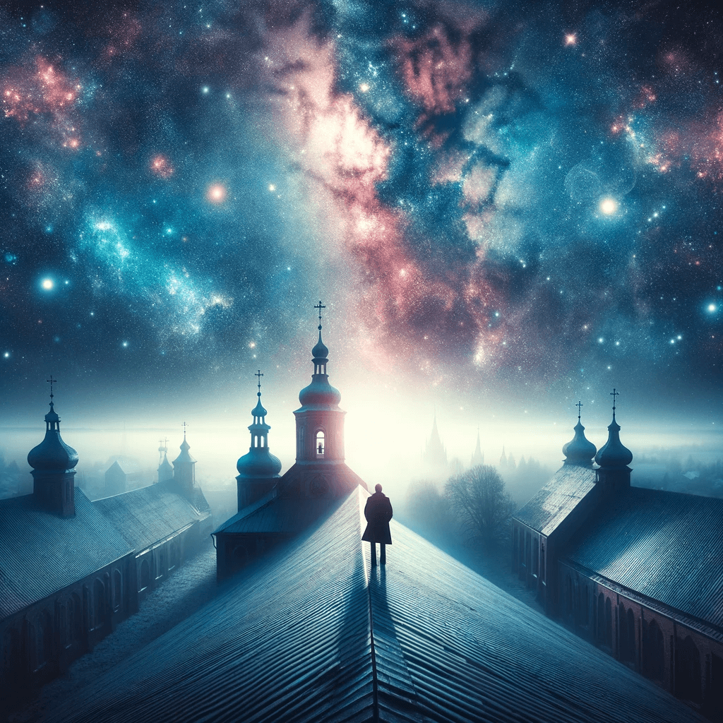 교회 옥상에서 별을 보는 꿈