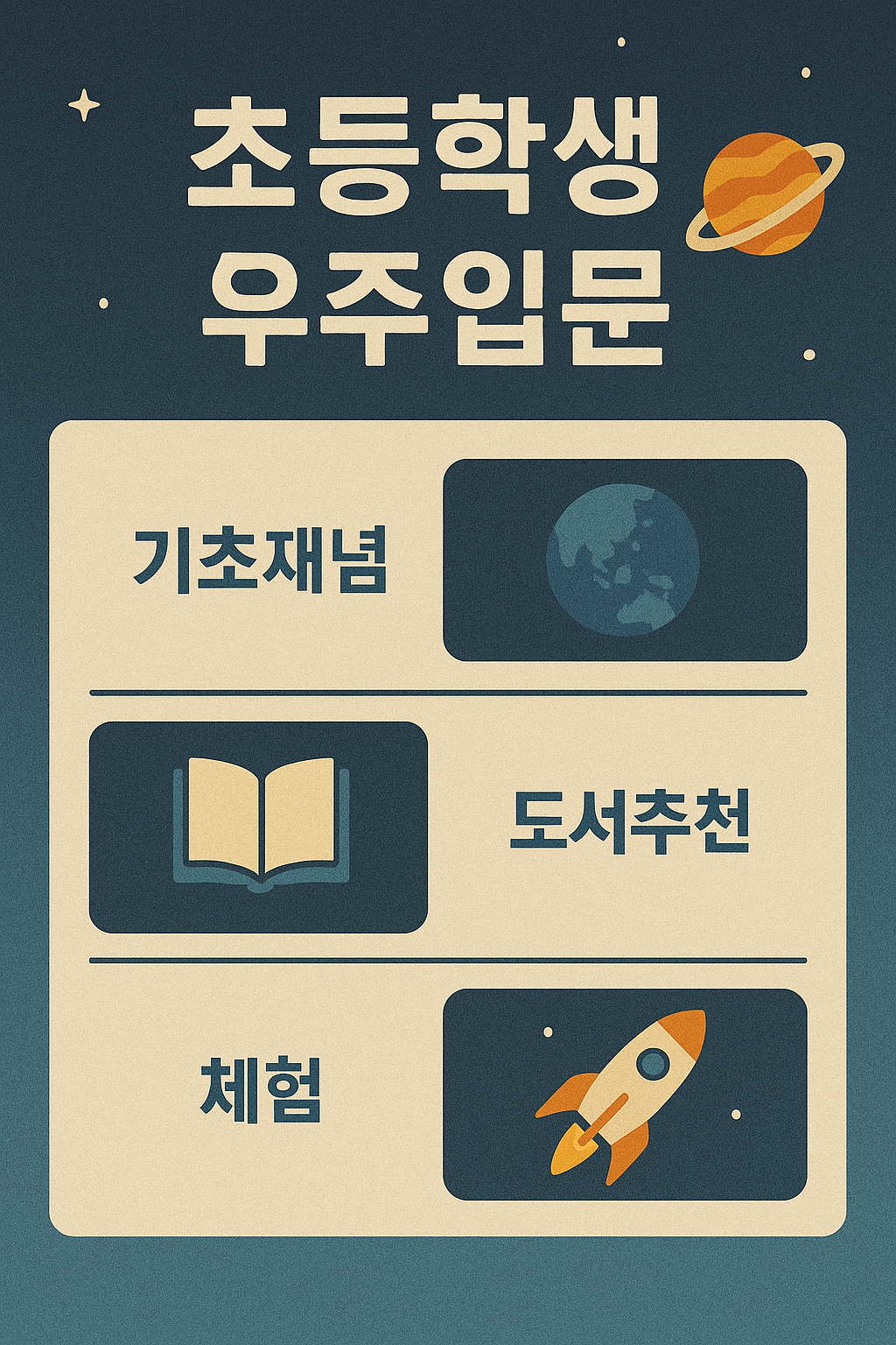 초등학생 우주입문