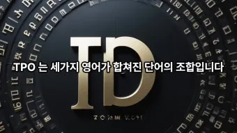 TPO 뜻 티피오 의미와 상황별 올바른 사용법 정리_21