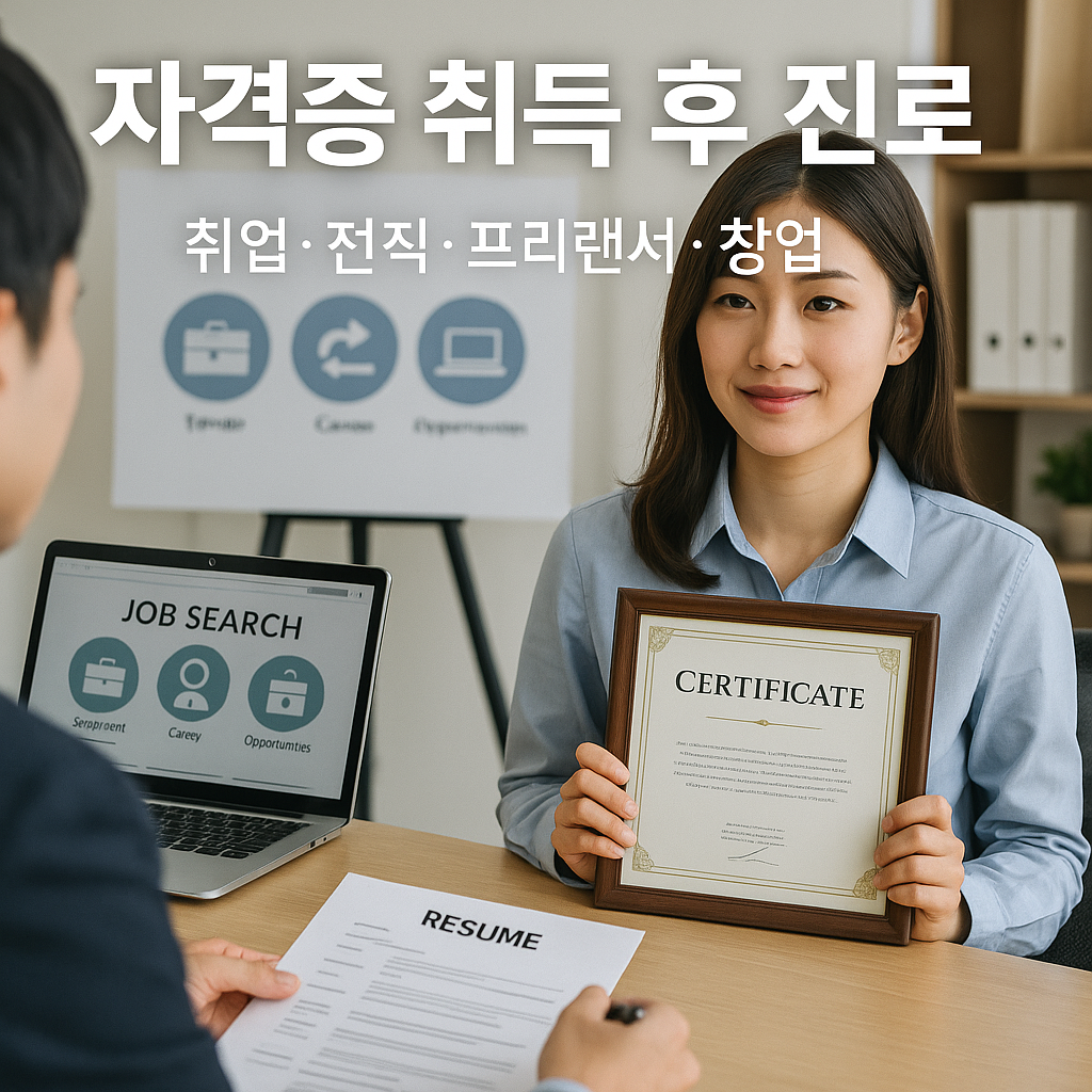 자격증 취득후 진로
