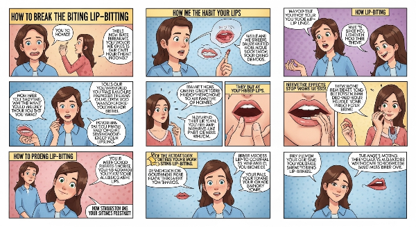 입술 뜯는 습관 고치기