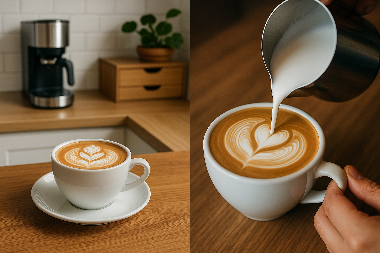 라떼아트 쉬운 방법 대공개!