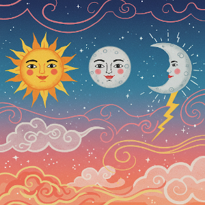 해, 달, 천둥, 번개의 기원
비올렛의 숲 https://forest-of-violet.co.kr