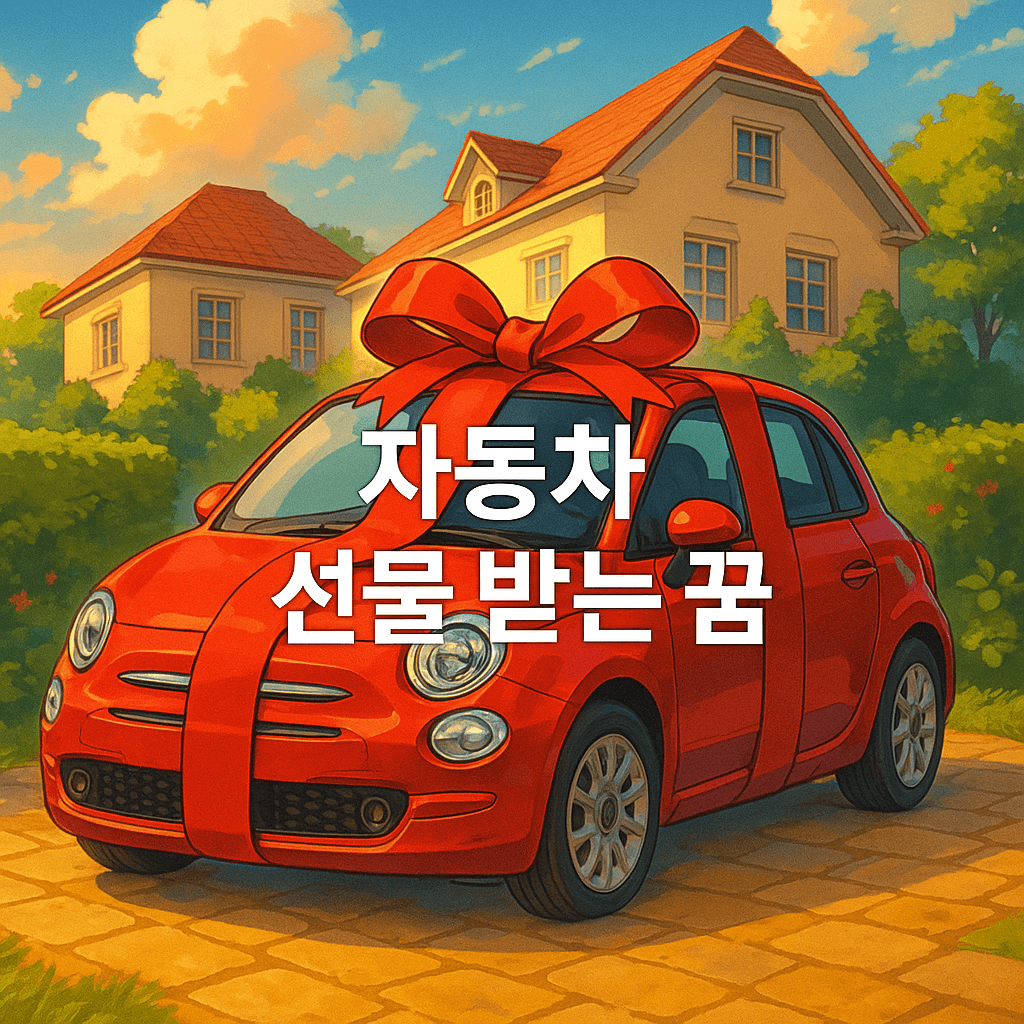 자동차 선물 받는 꿈