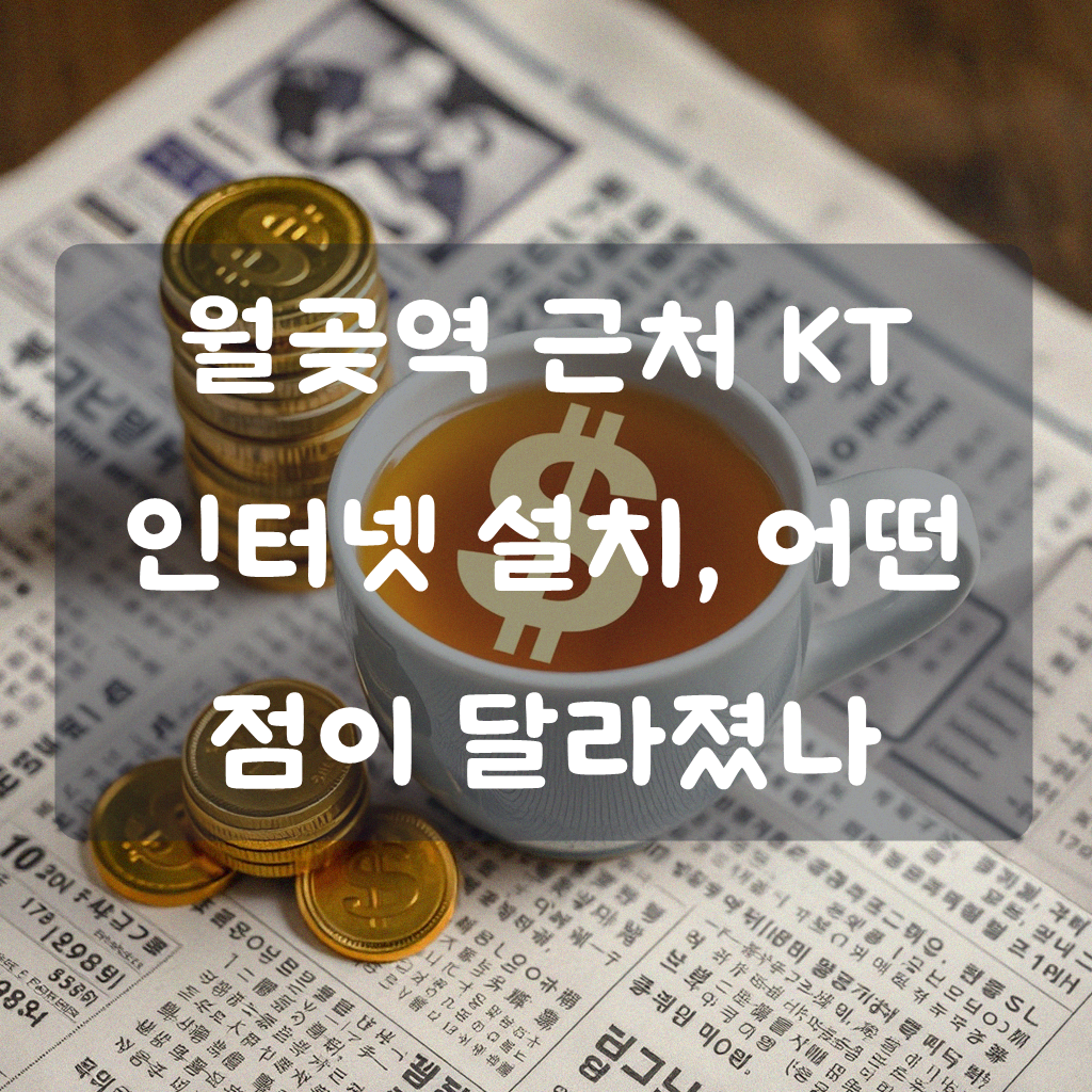 월곶역 근처 KT 인터넷 바꾼 경험과 팁