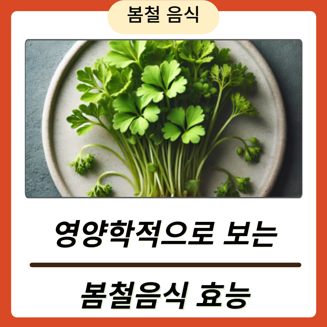 영양학적으로 본 봄철 제철 음식의 효능