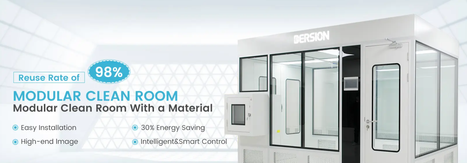 클린룸 모듈러 설비는 벽체, 천장, 바닥, 공조 설비를 일정 규격의 모듈 단위로 설계·제작한 후 현장에서 조립하는 방식을 의미한다.