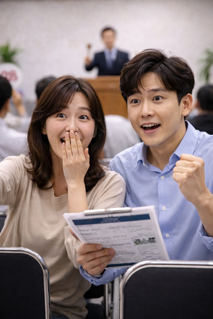 첫 경매 입찰 관련 사진