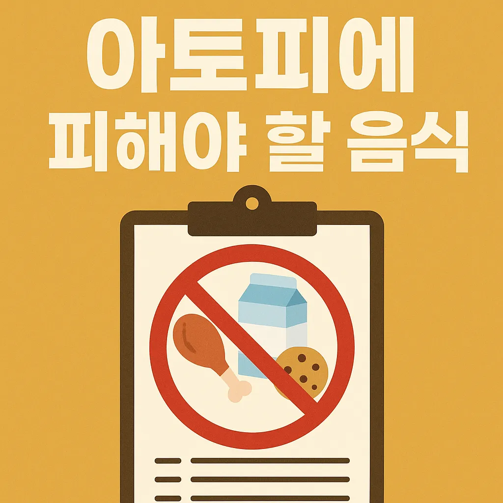 아토피에 피해야 할 음식