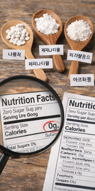 성분표로 보는 대체감미료 종류와 차이 관련 사진