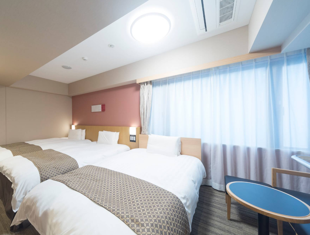 일본의 도미인 호텔의 객실 모습