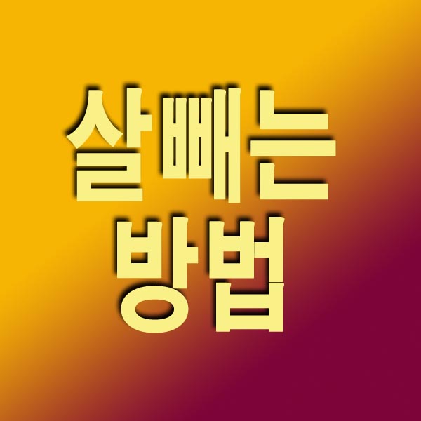 살빼는 방법