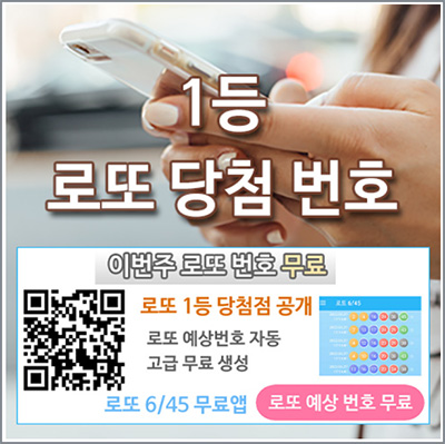 로또 당첨 번호 1등 당첨점 확인
