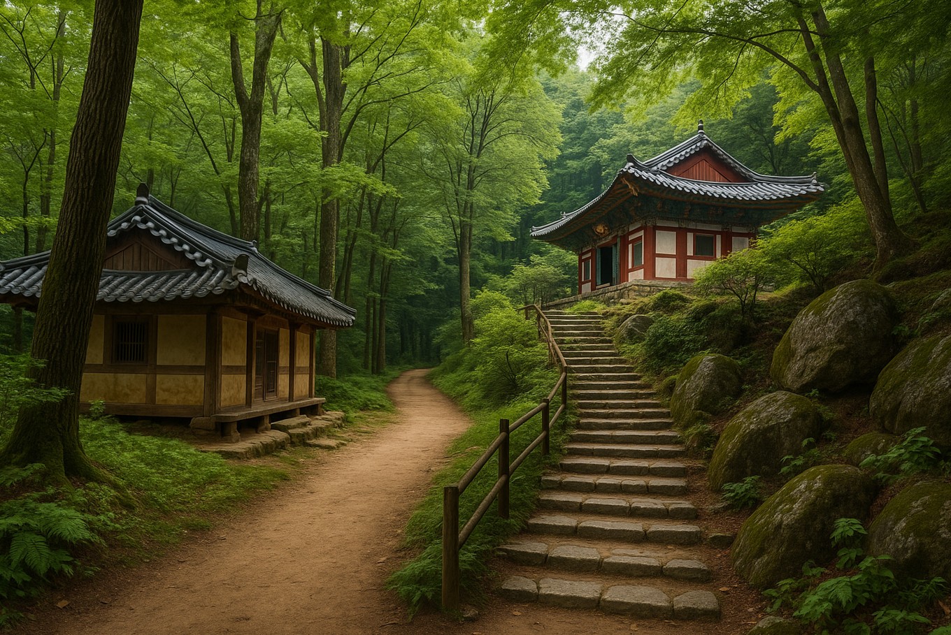 고요한 산속 사진