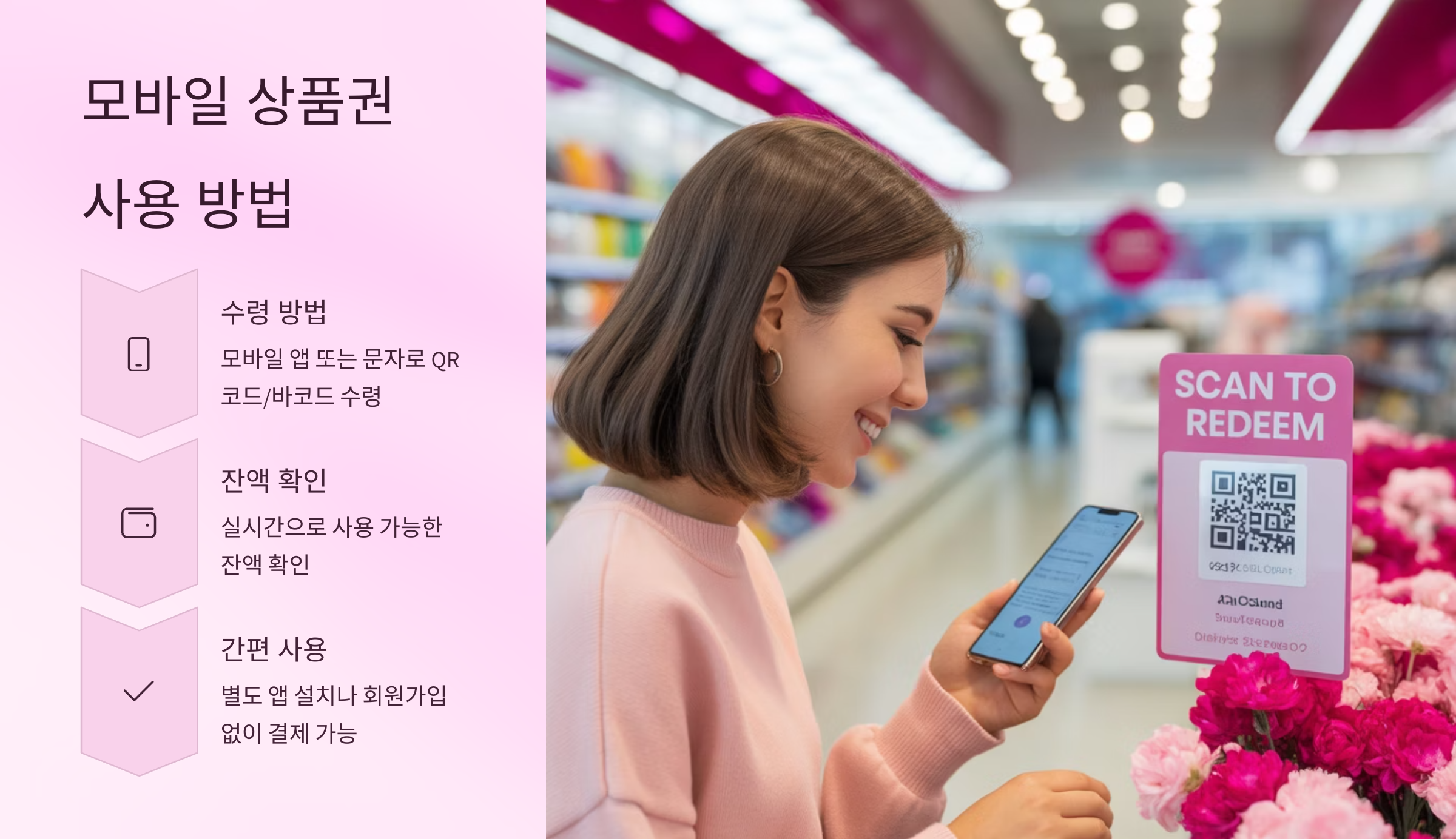 모바일 상품권 사용 방법